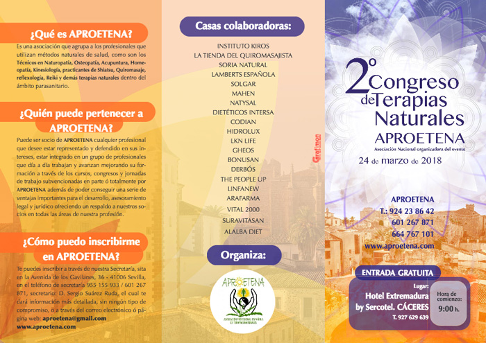 Congreso de Terapias Naturales Aproetena 2018