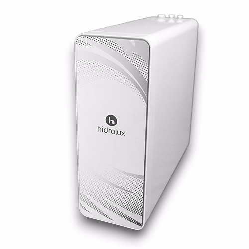 Equipo de ósmosis inversa doméstico. Filtro de agua con depósito y grifo cromado de 1 vía. Agua pura para beber y cocinar.