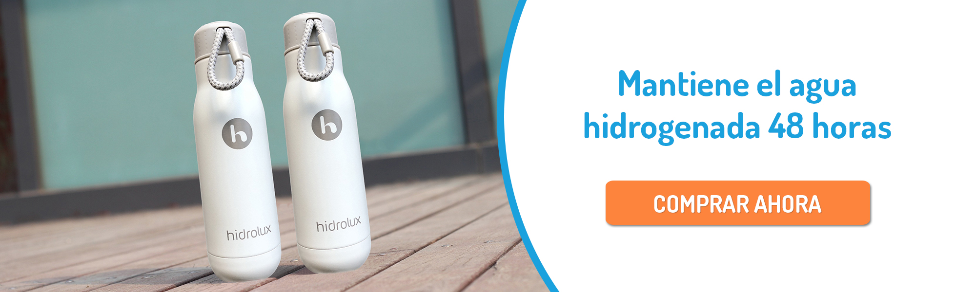 Botella Hidrolux, ahorra plastico en botellas